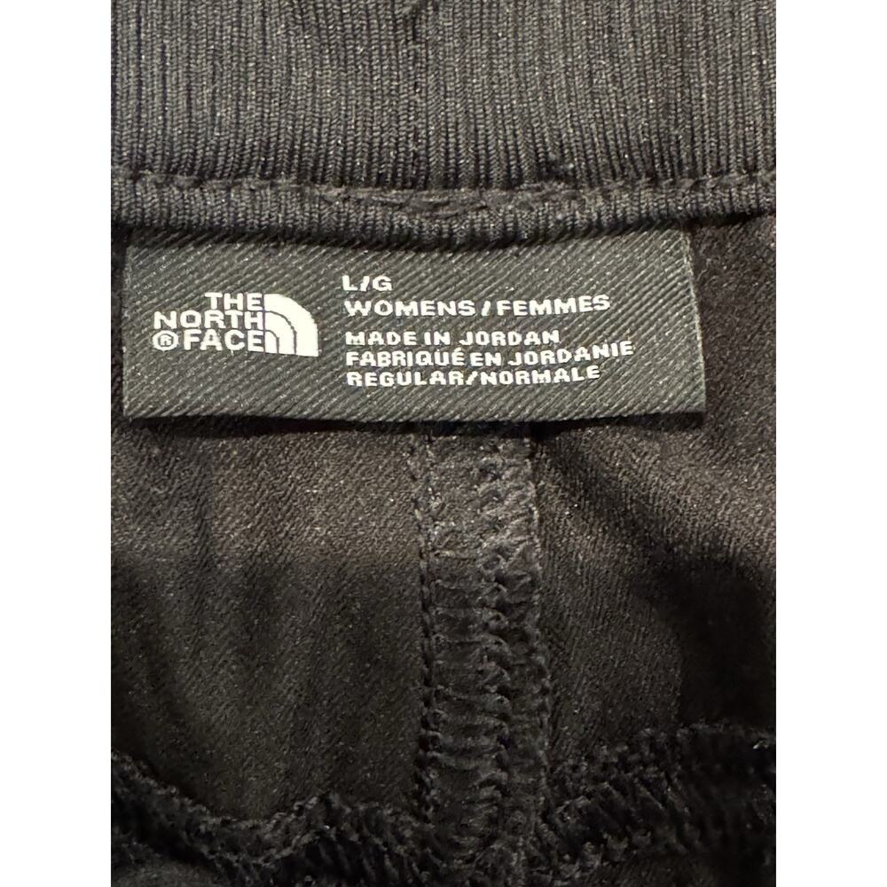The North Face Pants Womens Large Straight Leg Pockets Black Chino Drawstring - Picture 4 of 6